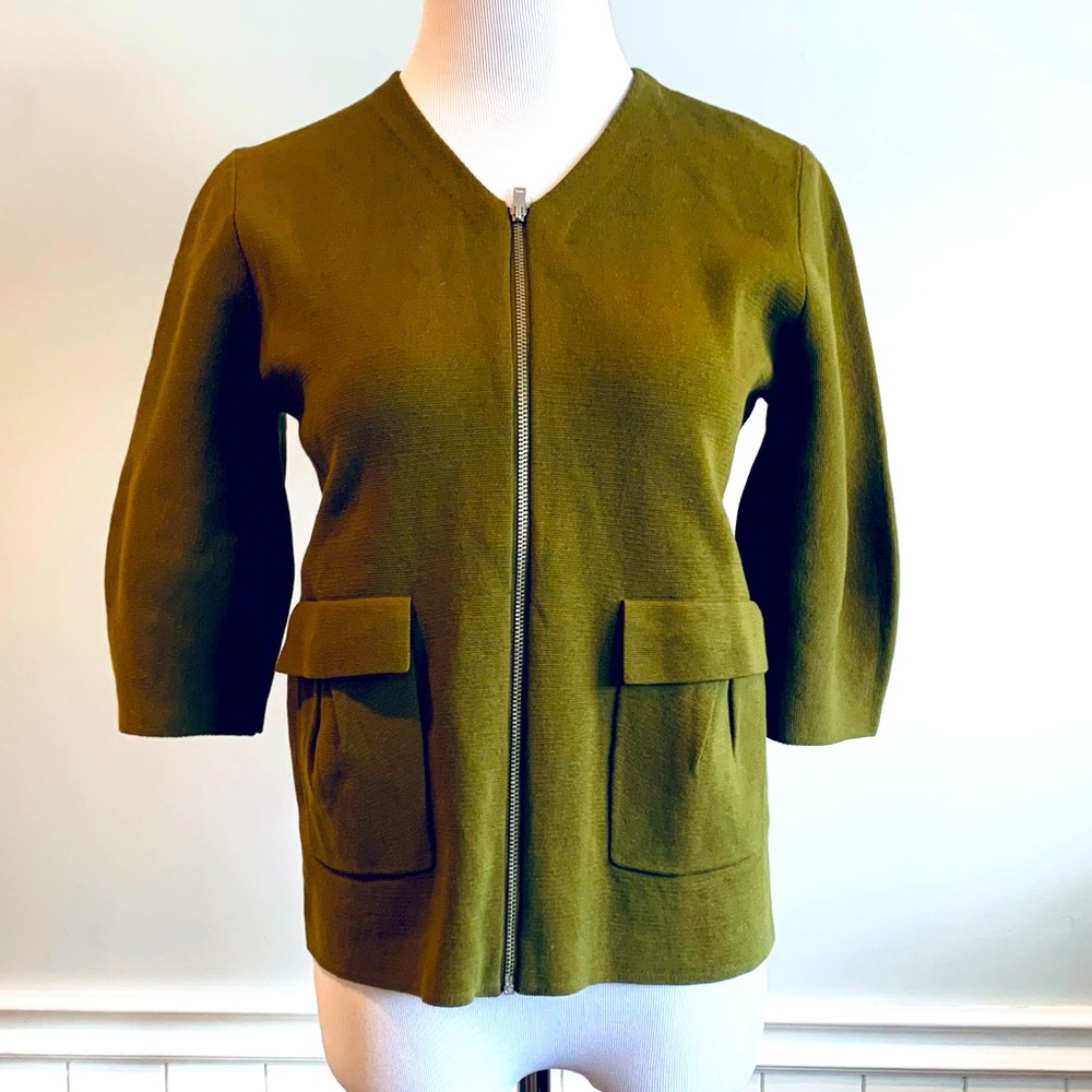 COS BNWT Army / Olive Zip-Up XS